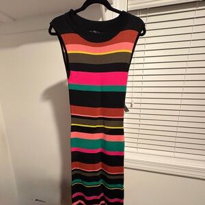 NWT NY&Co Striped Multicolor Sleeveless Dress